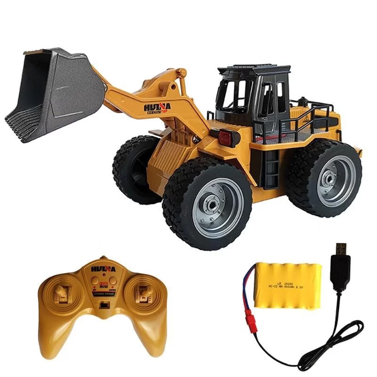 Pá Carregadeira de Controle Remoto Recarregável 2.4GHz