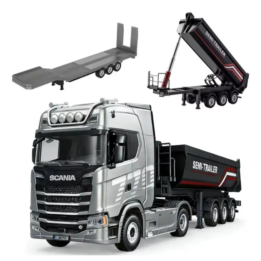 Kit Caminhão Huina 1501 Modelo Scania 770S RC com Prancha 1502