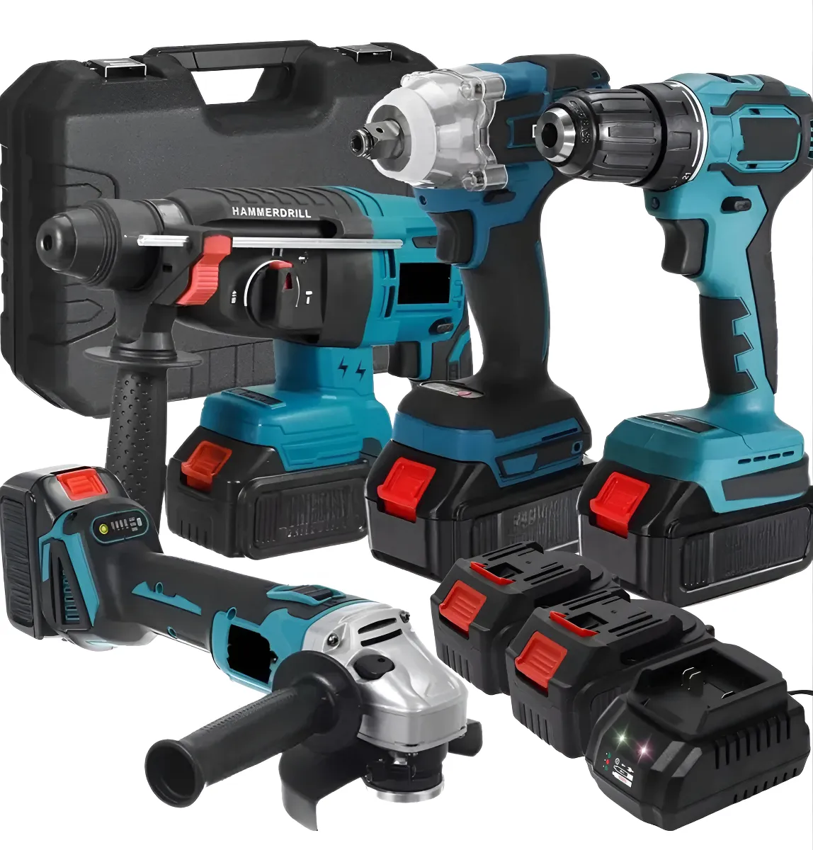 Kit 4 Ferramentas a Bateria Maxtop 48V Brushless com Maleta